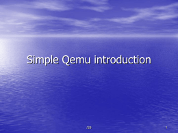Simple introduction to Qemu