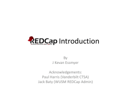 REDCap Introduction