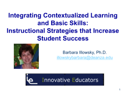Contextualized Teaching and Learning