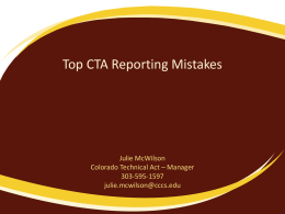 Top CTA Mistakes by Julie McWilson