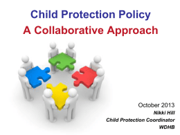 Child Protection Policy- A Collaborative Approach