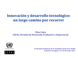 Elisa Calza, experta en Innovación, Comisión Económica
