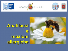 Anafilassi e reazioni allergiche acute
