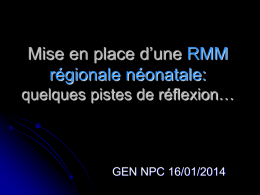 RMM régionale - GEN Nord Pas de Calais