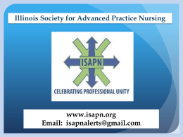 ISAPN speaks with a unified voice on behalf of APNs in Illinois