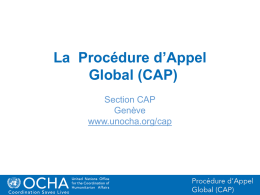 CAP Presentation French 2012