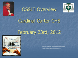 Short Writing Task - Cardinal Carter Catholic High School