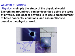 WHAT IS PHYSICS?