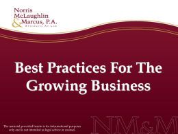 Best Practices For The Growing Business
