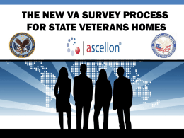 survey perspective - National Association of State Veterans Homes