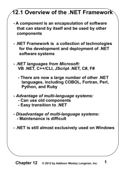 PowerPoint for Chapter 12