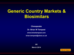 Global Generics Marketplace Seminar
