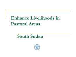 Enhance livelihood in Pastoral setting