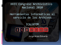 Software para Archivos ICA/ATOM
