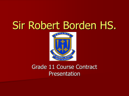 French - Sir Robert Borden High School