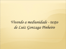 Mediunidade Luiz Gonzaga