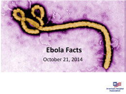 Ebola Facts: Revised Guidance on PPE for Healthcare Workers