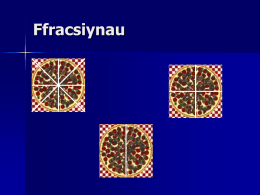 Ffracsiynau - Mathemateg