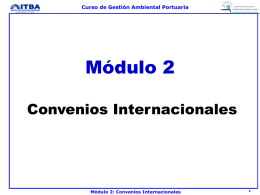 Módulo 2: Lineamientos y Convenios Internacionales