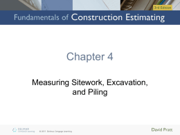 Chapter 4: Measuring Sitework, Excavation, and Piling