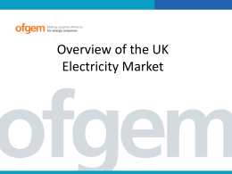CCEWP UK electricity industry seminar 13 November 2014
