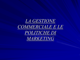 Politiche di marketing