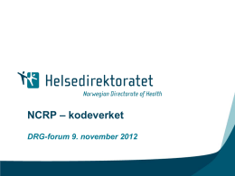 NCRP - DRGforum