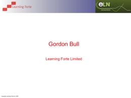 Gordon Bull - The eLearning Network