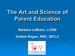 TheArtandScienceinprogress - Louisiana Parenting Education