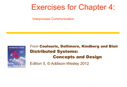 Exercises for Chapter 4 - Distributed Systems | Concepts