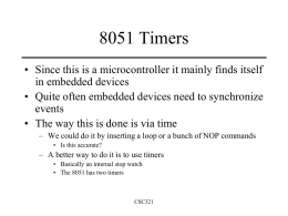 8051 timers and interrupts