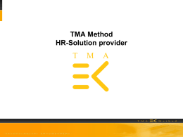 Powerpoint - TMA Methode