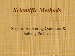 Powerpoint for John`s Bread experiment
