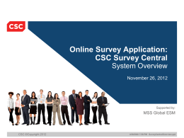Survey Central Overview