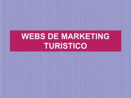 WEBS DE MARKETING TURISTICO
