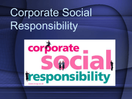 3.3 Corporate Social Responsibility