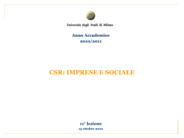 CSR - Scienze Politiche, Economiche e Sociali Unimi