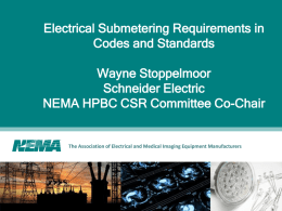Electrical Submetering Requirements in Codes and