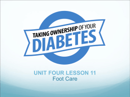 TAKING OWNERSHIP OF YOUR DIABETES