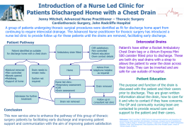 Introduction of a nurse-led clinic for patients discharged home with a