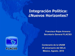 Integración Política de América Latina y el Caribe