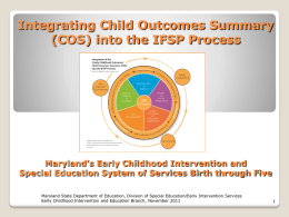 Setting the Stage PowerPoint - The Early Childhood Technical
