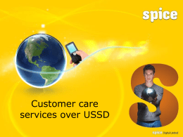 Customer Care Service over USSD