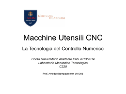 Macchine Utensili CNC - Lavorazioni Meccaniche