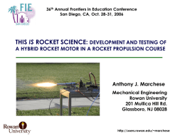 Hybrid Rocket Motor Project
