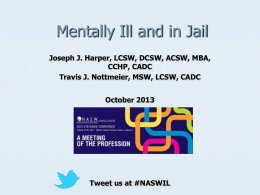 Mentally Ill and In Jail (1 PowerPoint)