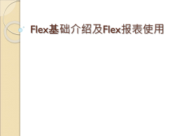 Flex基础介绍及Flex报表使用