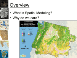 Overview of Spatial Modeling