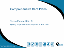 COMPREHENSIVE CARE PLANS