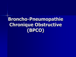 BPCO (Bronchopneumopathie chronique obstructive)